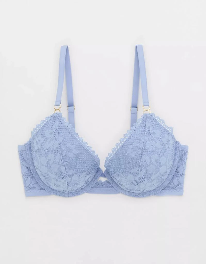 Aerie Show Off Lace Plunge Push Up Bra 3