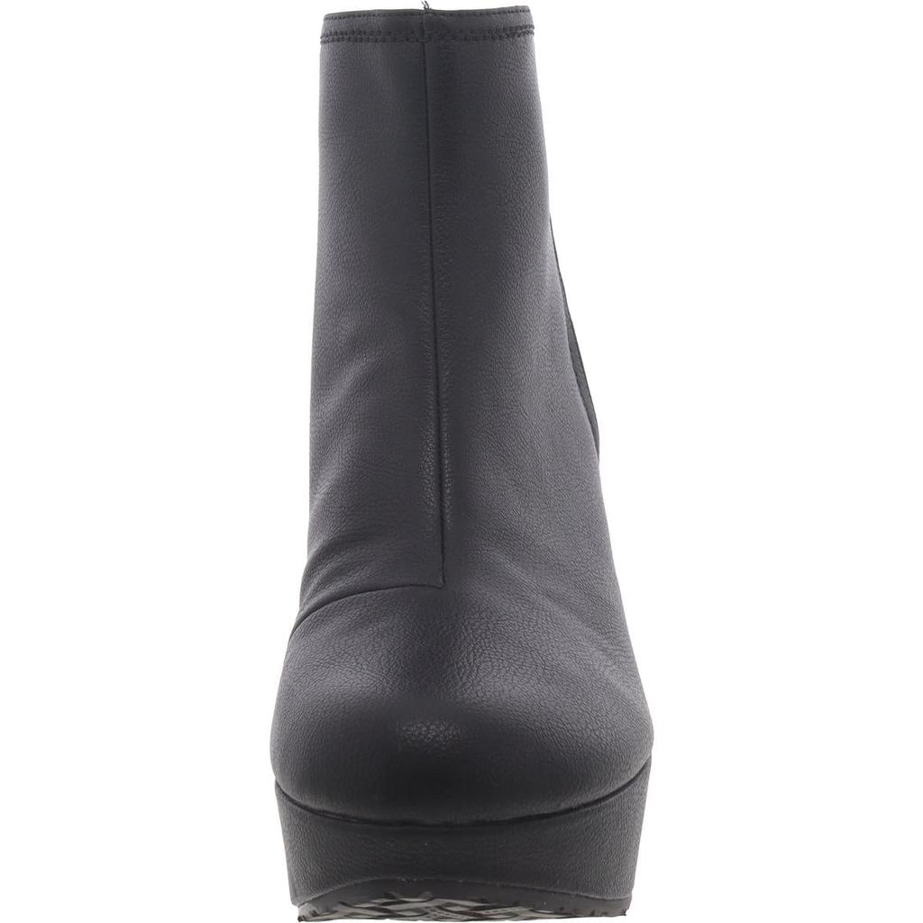 Yellow Box Brittany Womens Wedge Round Toe Mid-Calf Boots