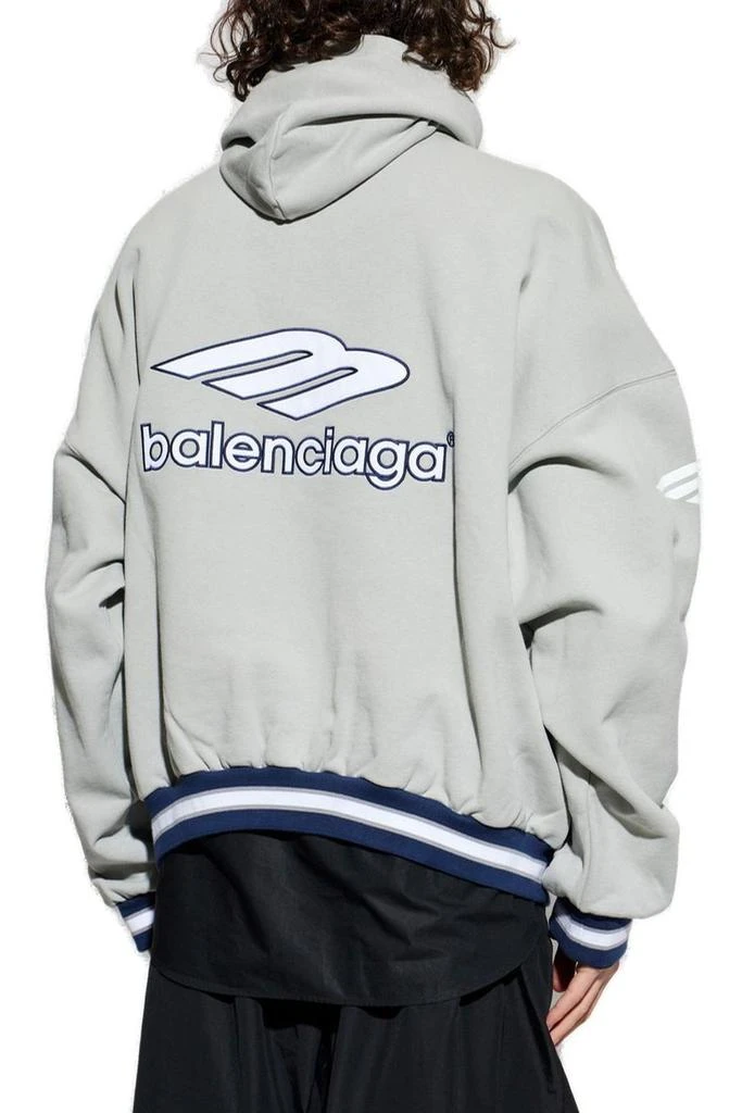 Balenciaga Balenciaga Logo-Detailed Polo Hoodie 3