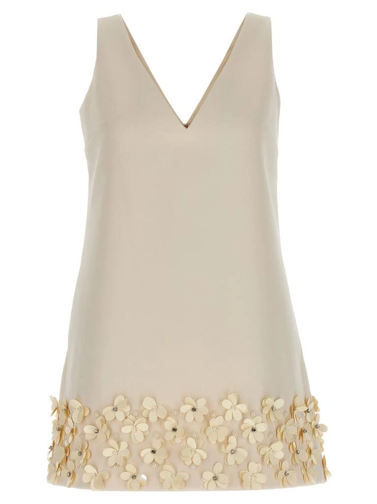Self Portrait Self-Portrait 'Cream Crepe 3D Sequin Mini' Dress 1