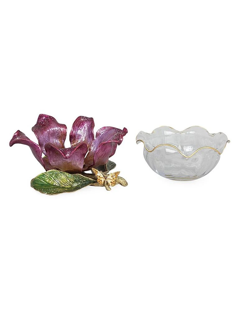 Jay Strongwater Sydney Large Flower Bowl 3