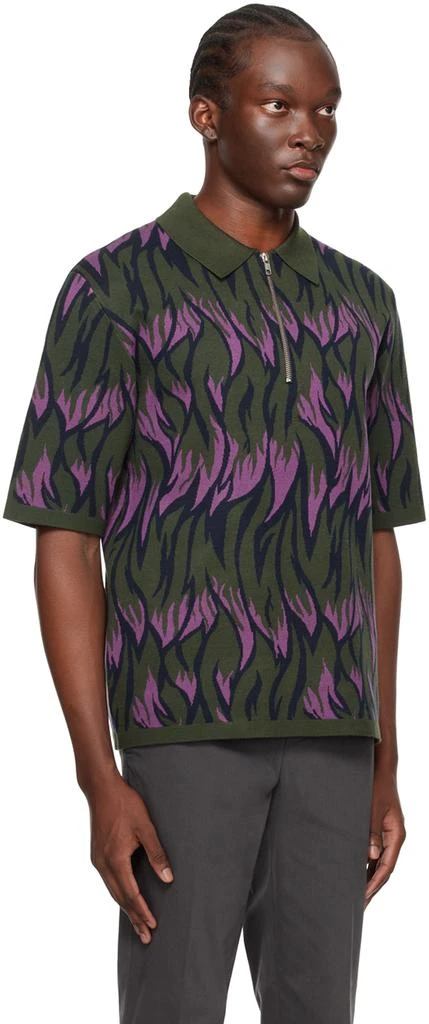 Samsøe Samsøe Purple & Green Garam Polo 2