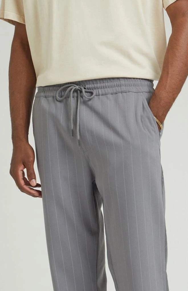 PacSun Charcoal Pinstripe Liam Straight Trousers 5