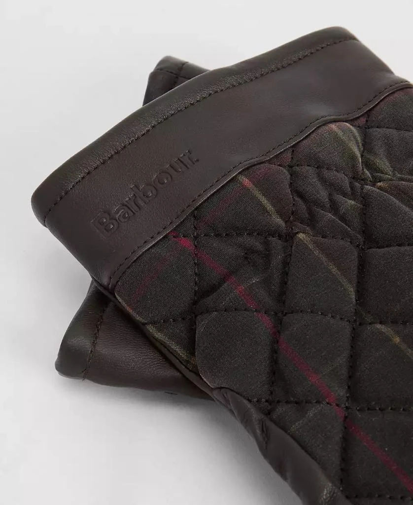 Barbour Men's Darwen Quilted Tartan Gloves 3
