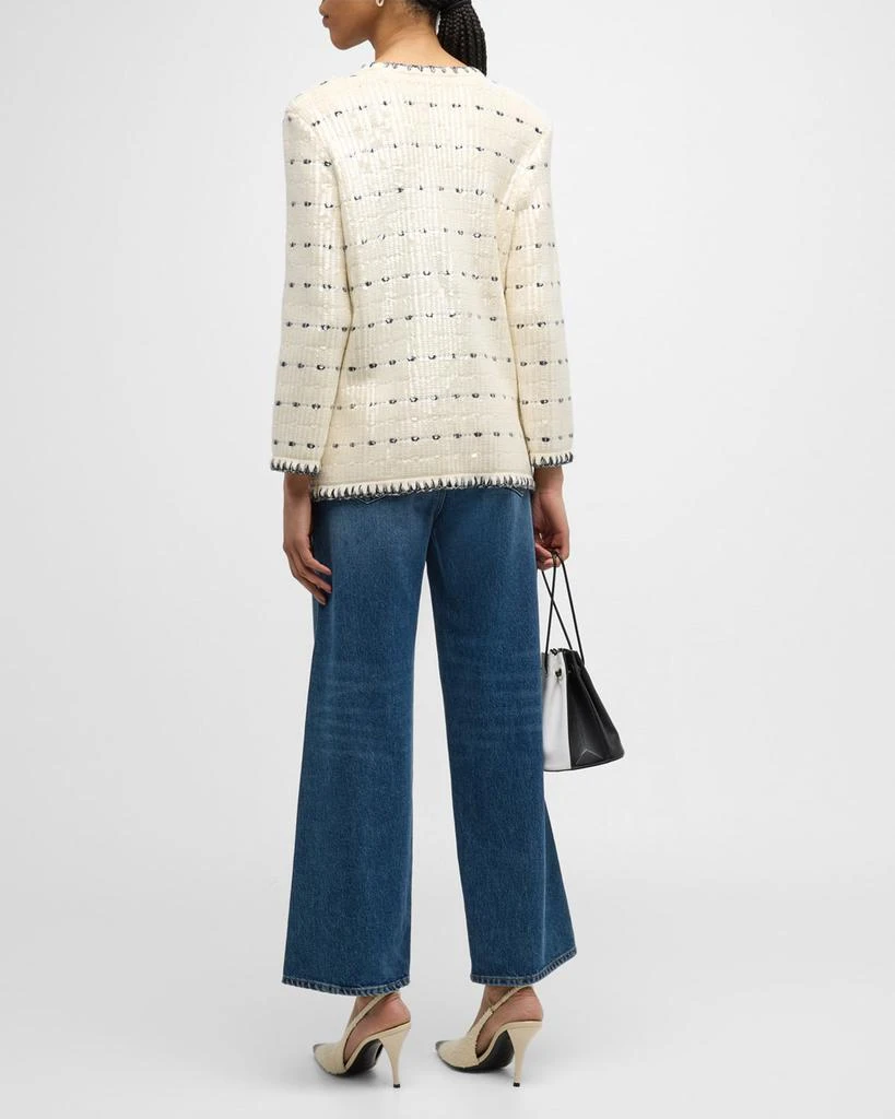 VERONICA BEARD Ceriani Sequin Knit Jacket 5