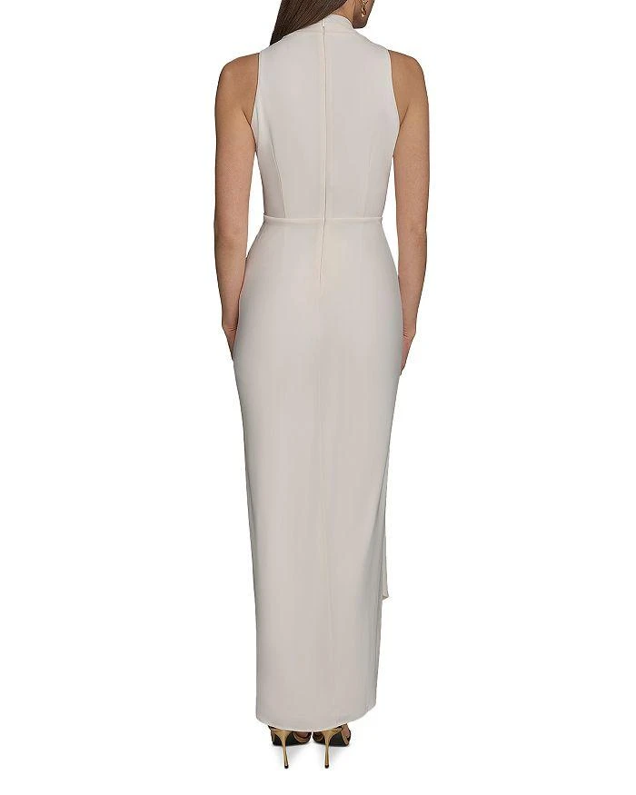 Donna Karan Ruched Hardware Trim Gown 6