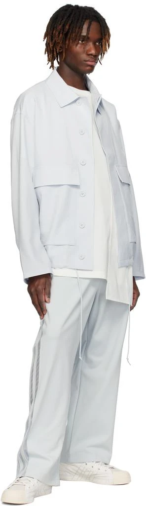 Y-3 Gray Sport Uniform Coach Jacket 4