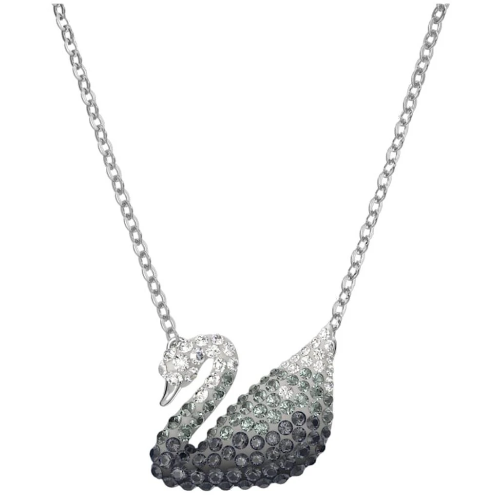 Swarovski Swarovski Women's Pendant - Iconic Swan Grey Rhodium Plated Lobster Clasp | 5614103 1