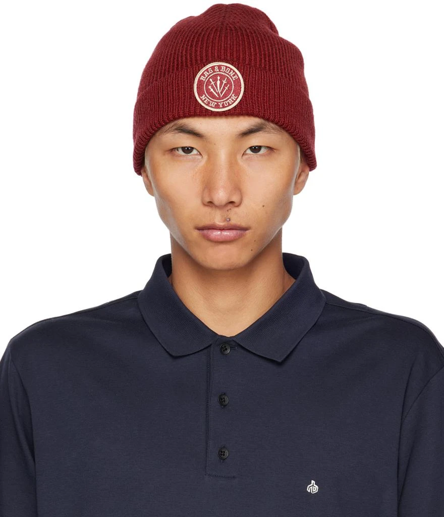 Rag & Bone Red Charlie Beanie 1