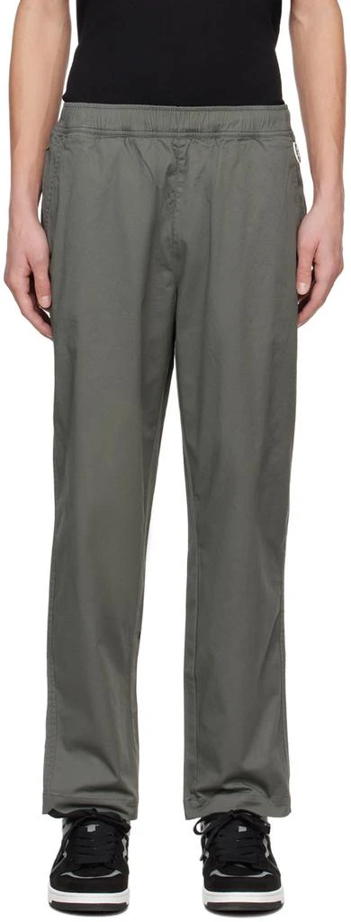 AAPE Khaki Embroidered Trousers 1