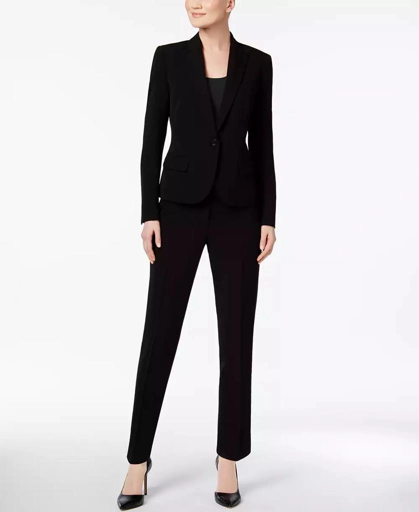 Anne Klein Missy & Petite Executive Collection Single-Button Pantsuit, Created for Macy's 1