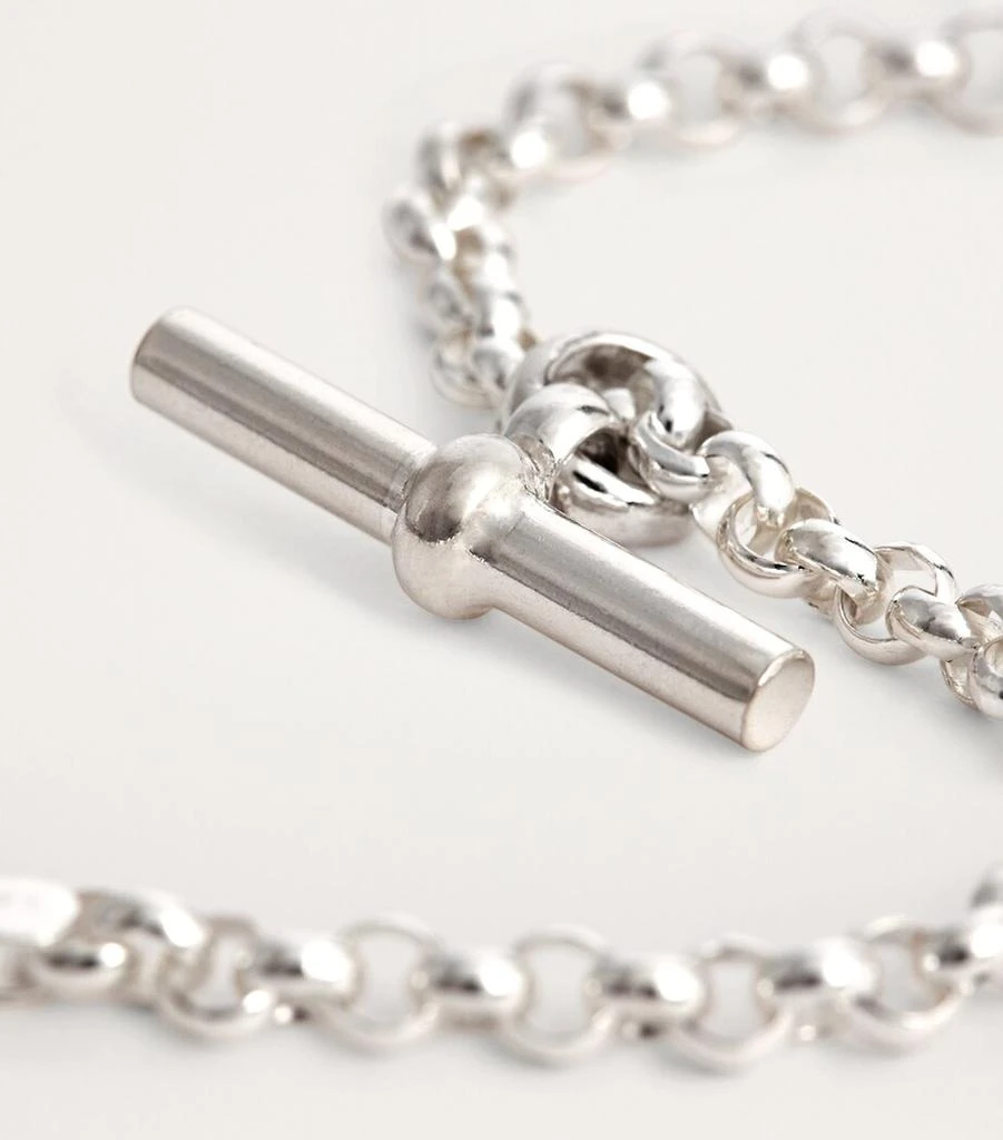 TILLY SVEAAS Sterling Silver T-Bar Belcher Chain Bracelet 6