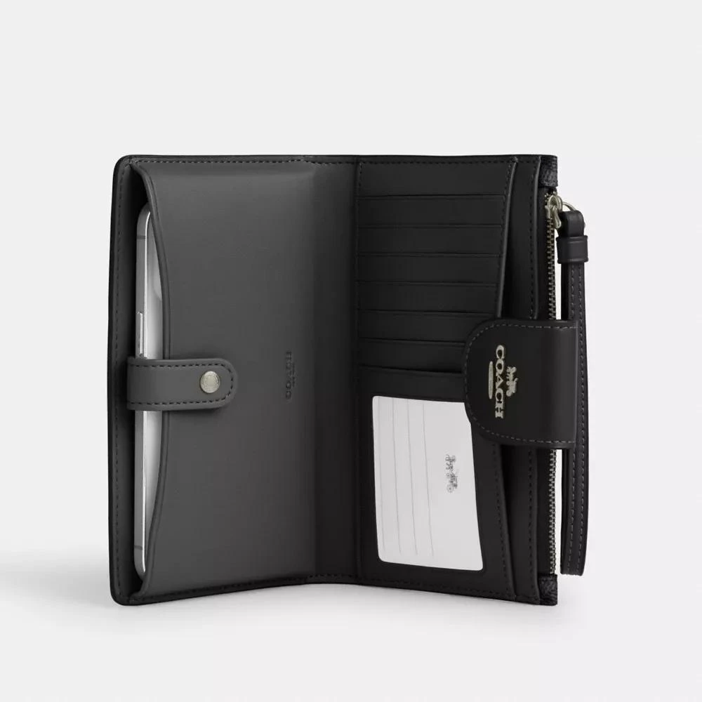 Coach Phone Wallet In Signature Canvas 2