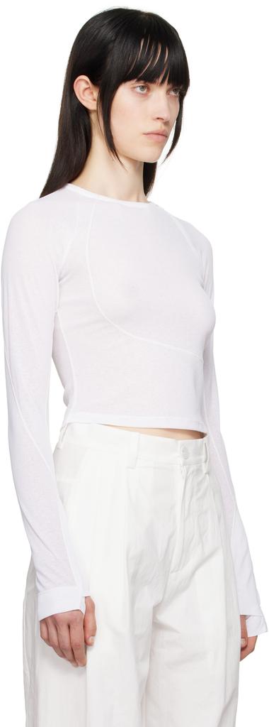 Hyein Seo White Helix Long Sleeve T-shirt
