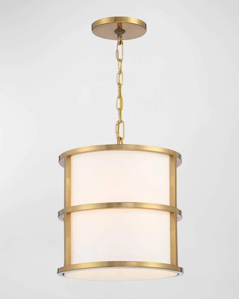 Crystorama Hulton 3-Light Steel Pendant Light 1
