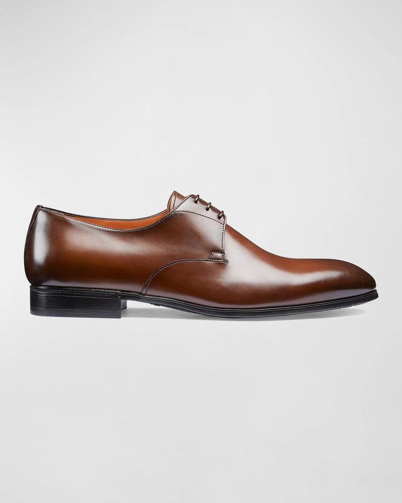 Santoni Men's Induct Burnished Leather Derby Shoes 1