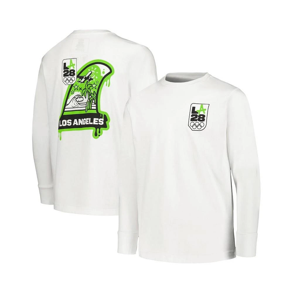 Outerstuff Big Boys White LA28 Summer Olympics Long Sleeve T-shirt