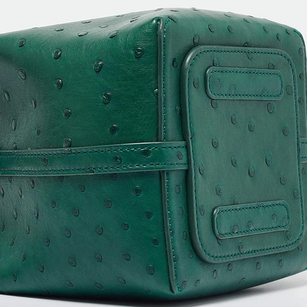 Loro Piana Loro Piana Green Ostrich Micro Bale Bag 13