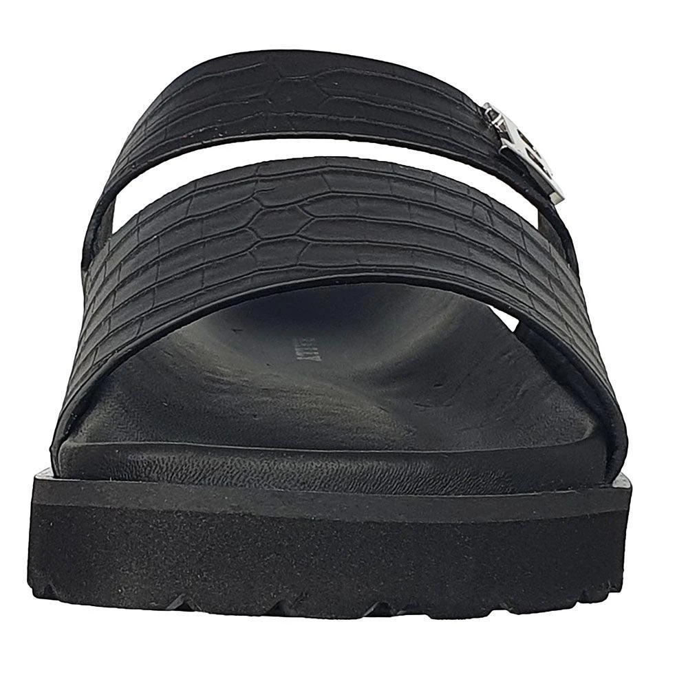 Bally Syxten 6302328 Men
s Black Embossed Calf Leather Sandals 4