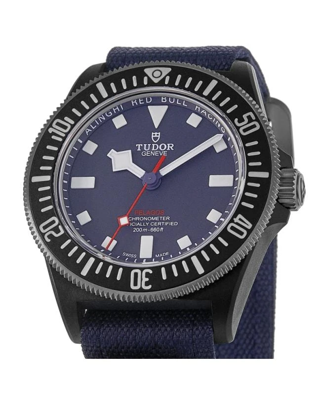 Tudor Tudor Pelagos FXD "Alinghi Red Bull Racing Edition" Blue Dial Fabric Strap Men's Watch M25707KN-0001 2