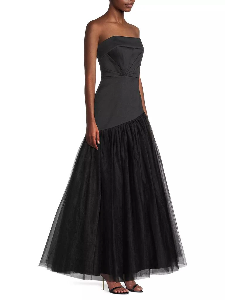 Aidan Mattox Mikado Strapless Ball Gown 4