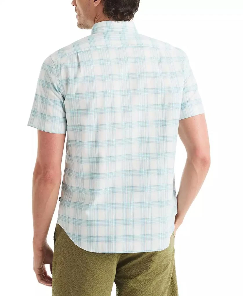Nautica Men's Classic-Fit Plaid Button-Down Oxford Shirt - Sail White - Size 2XL Nautica Men's Classic-Fit Plaid Button-Down Oxford Shirt - Sail White - Size 2XL