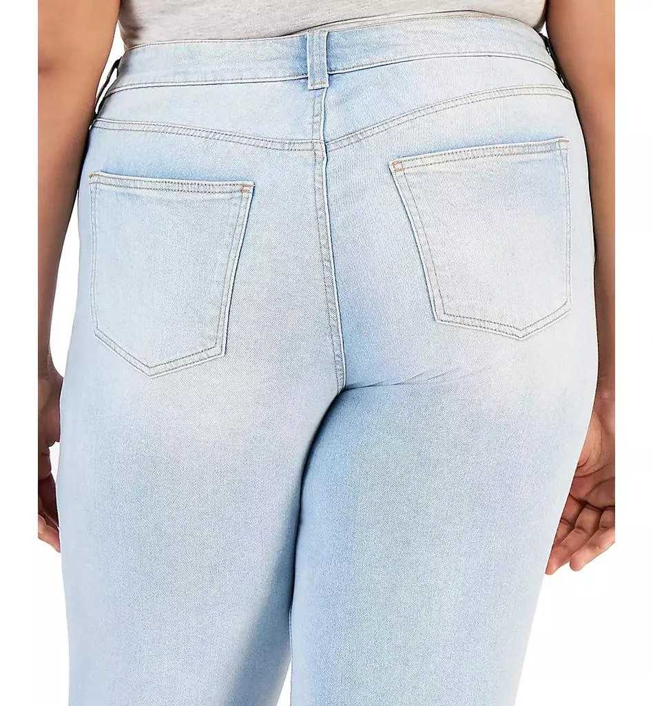 Celebrity Pink Trendy Plus Size Distressed Girlfriend Jeans 5