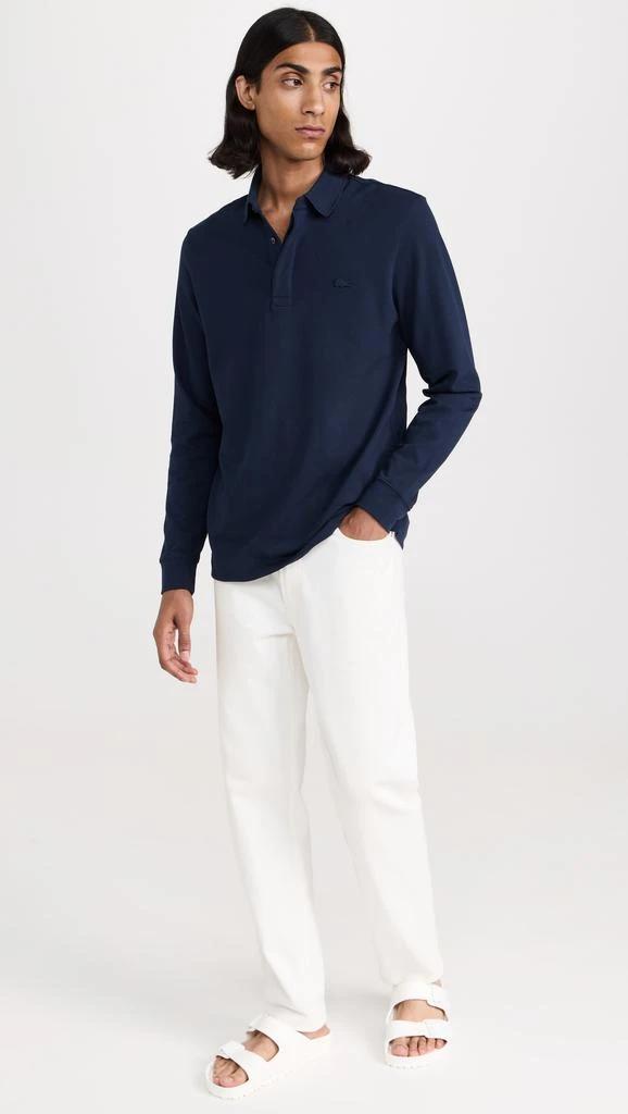 Lacoste Long Sleeve Stretch Cotton Paris Polo - Polo Shirts - Free Shipping  - BeyondStyle