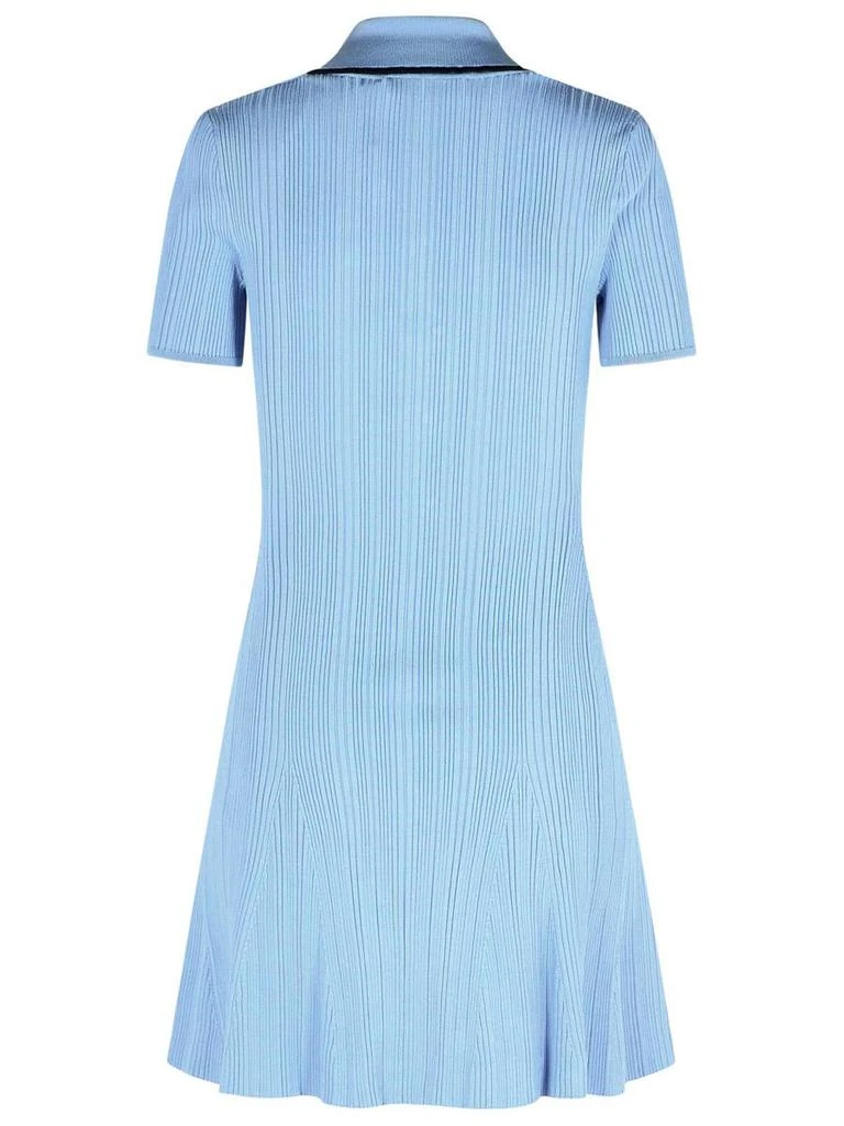 Self-Portrait Self-Portrait Light Blue Viscose Blend Dress 3