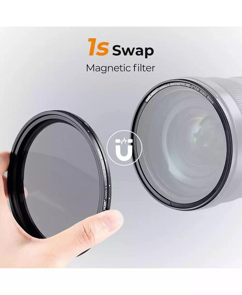 K&F Concept 49mm Nano-X ND2-32 1-5 Stop Magnetic Variable Neutral Density Lens Filter 2