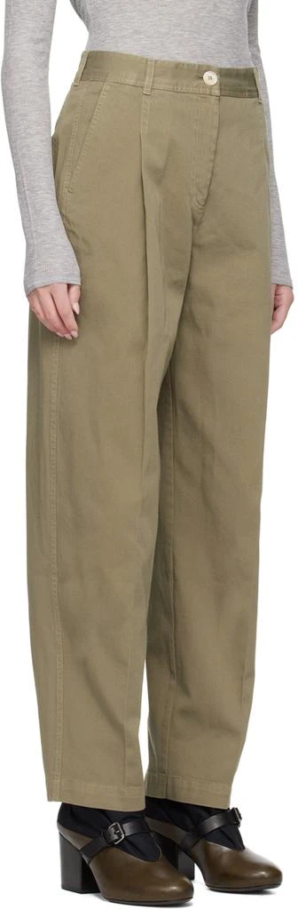 House of Dagmar Khaki Mid-Rise Trousers 2