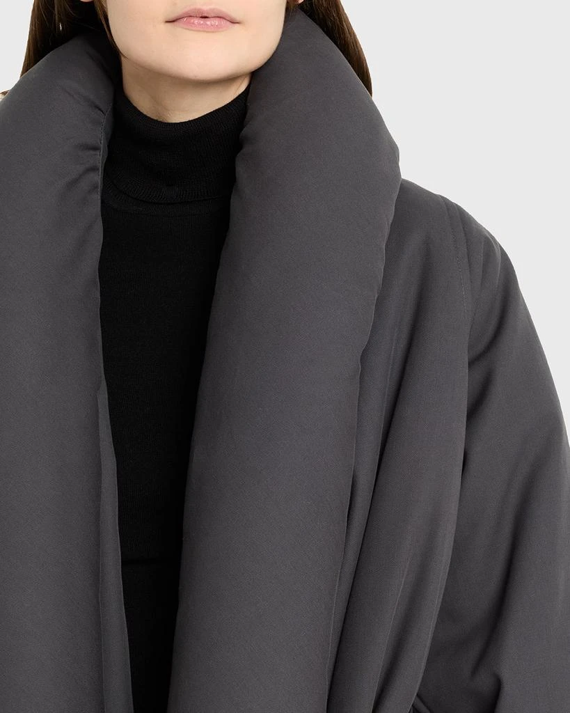 Alaia Padded-Lapel Long Wrap Coat 5