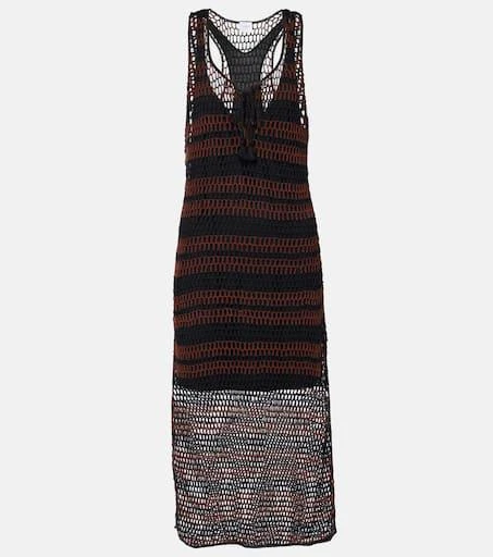 ANNA KOSTUROVA Pimento striped cotton minidress 1