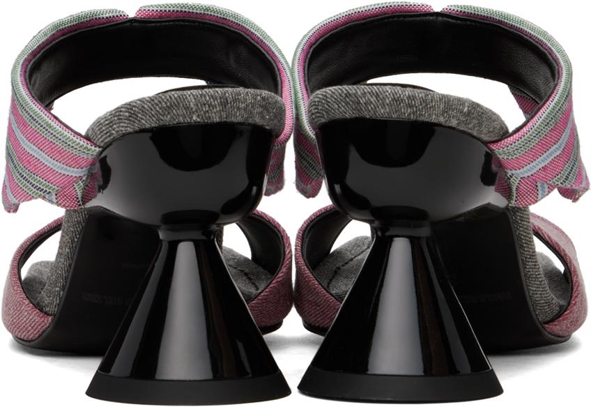 PAULA CANOVAS DEL VAS Pink Diablo Shirt Sandals