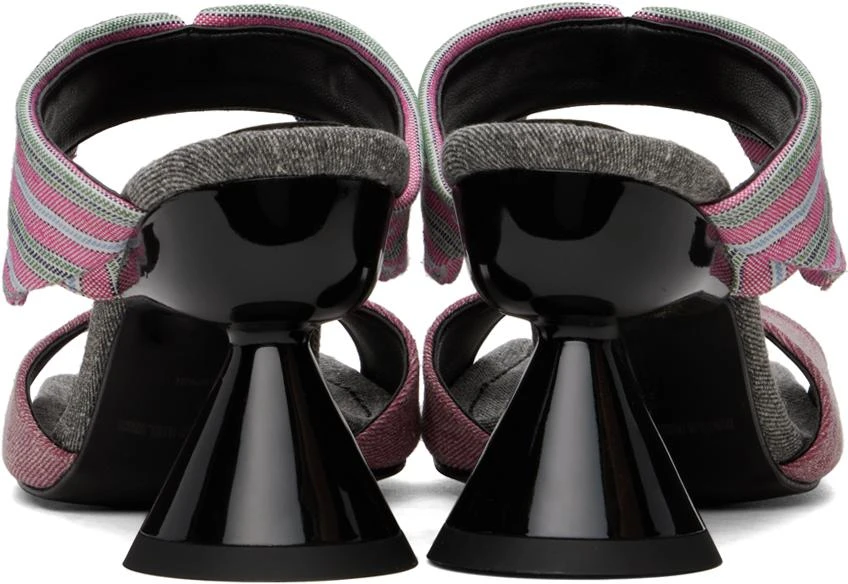 PAULA CANOVAS DEL VAS Pink Diablo Shirt Sandals 2