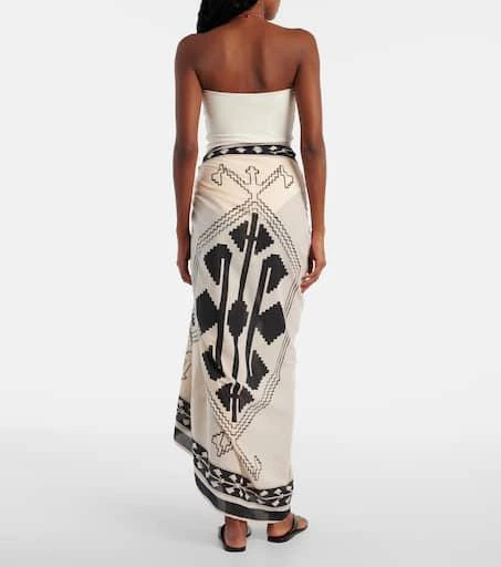 JOHANNA ORTIZ Ayahuasca cotton beach cover-up 3