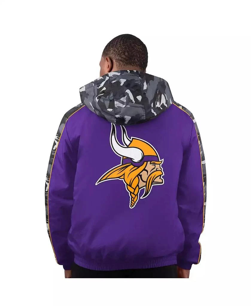 Starter Men's Purple Minnesota Vikings Thursday Night Gridiron Full-Zip Jacket 2