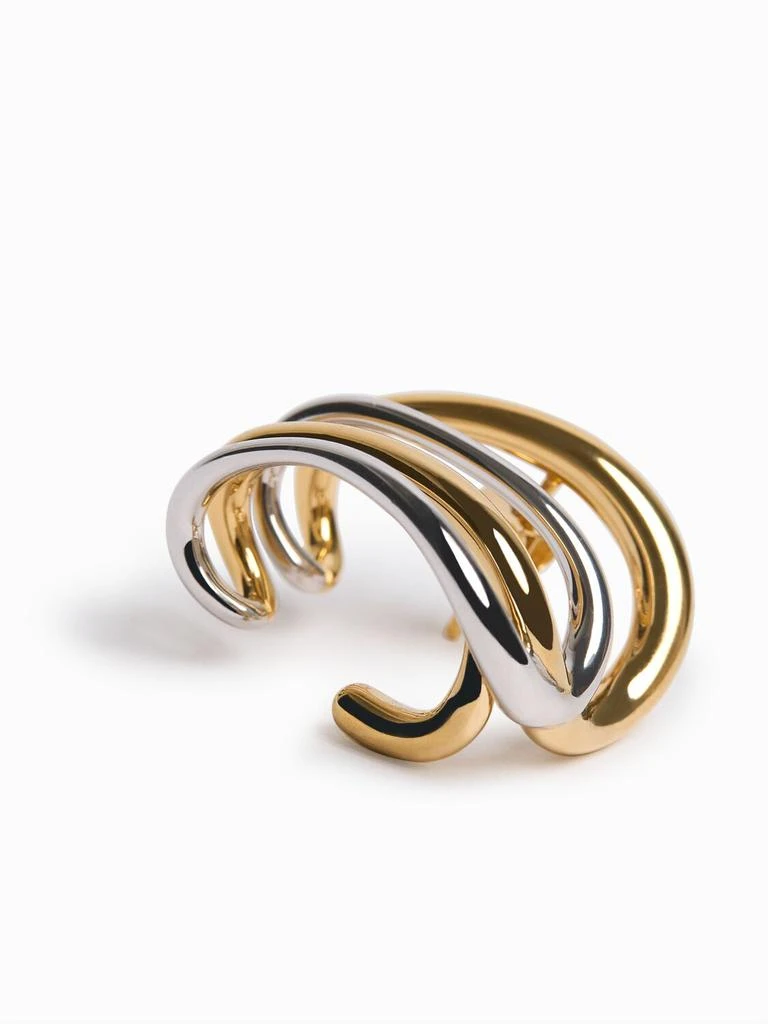 Charlotte Chesnais Bo Daisy Vermeil & Silver Ear Cuff 2
