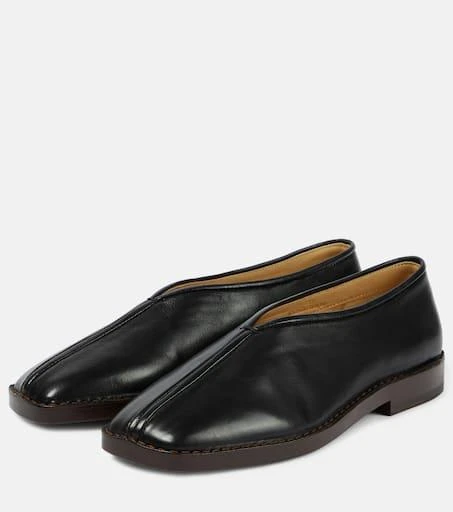 Lemaire Piped leather loafers 5