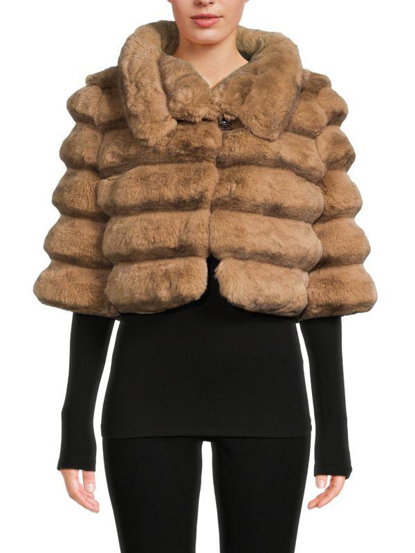 BELLE FARE Faux Fur Bolero Jacket