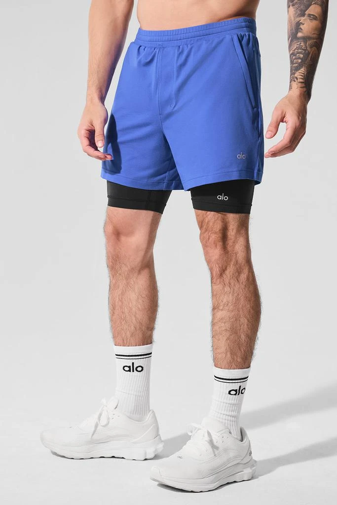 Alo Conquer React 2-In-1 Performance Short - Marathon Blue/Black 5