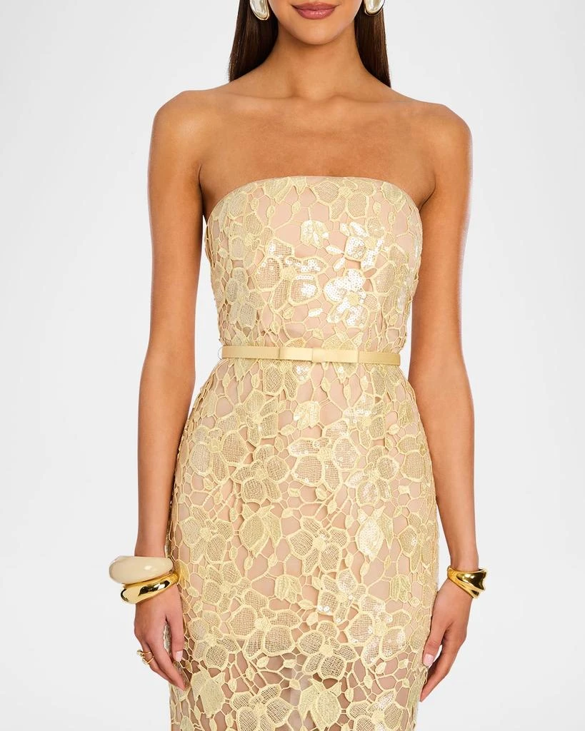 retrofête Rowen Sequined Lace Midi Dress 4