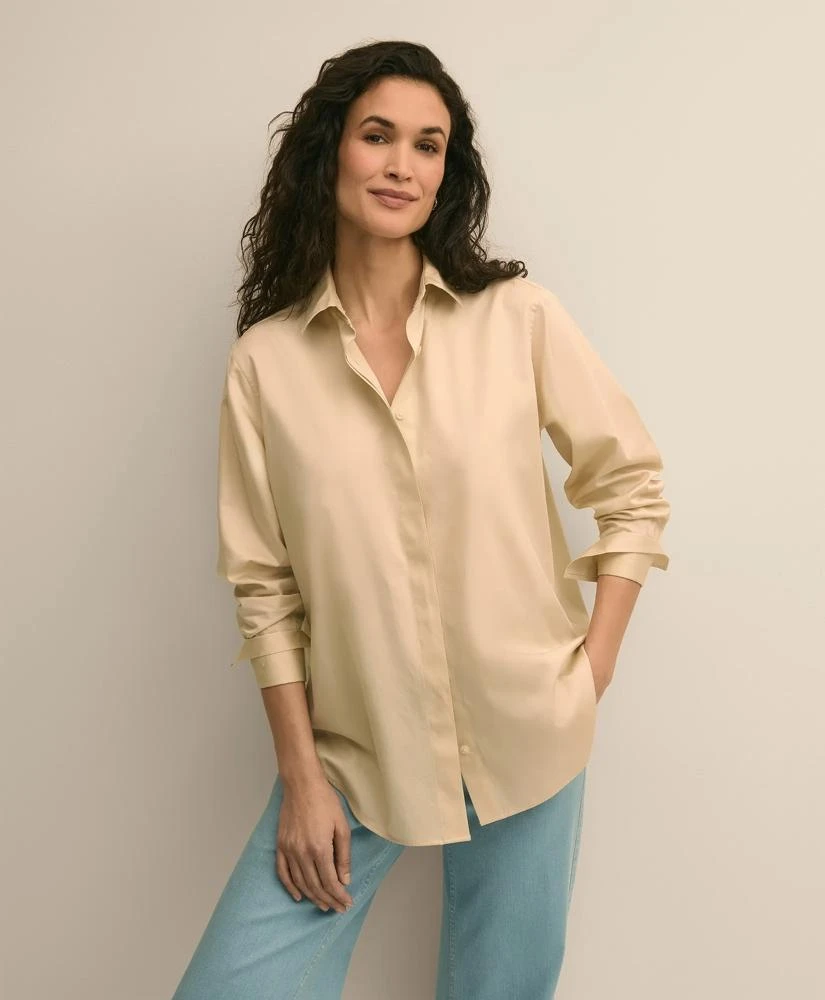 Brooks Brothers Supima® Cotton Sateen Relaxed Shirt