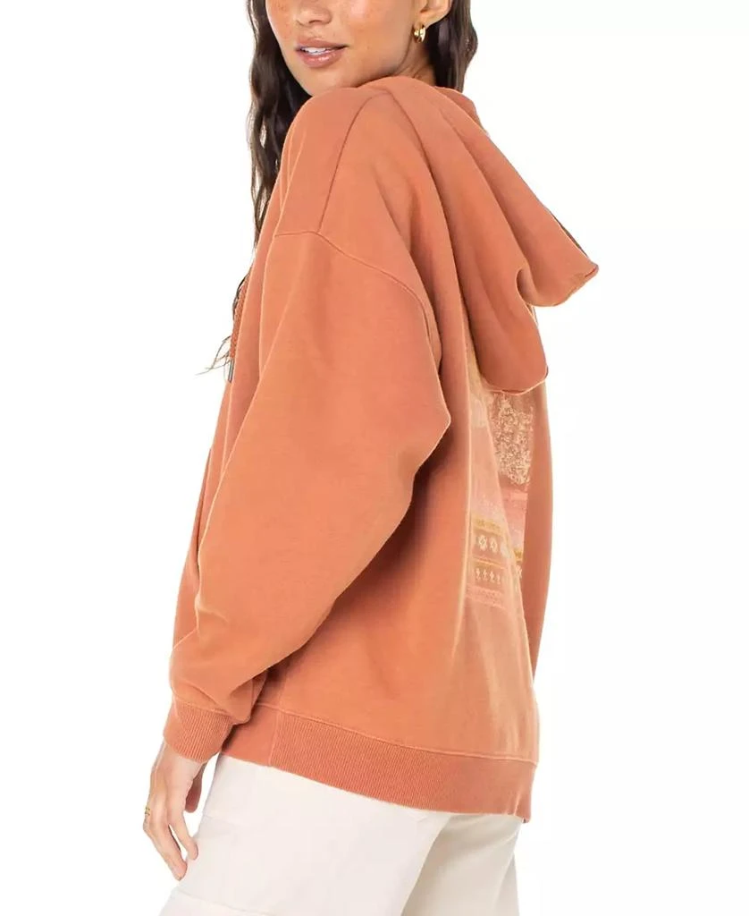 Roxy Juniors' Lineup Graphic-Back Oversized Hoodie 3