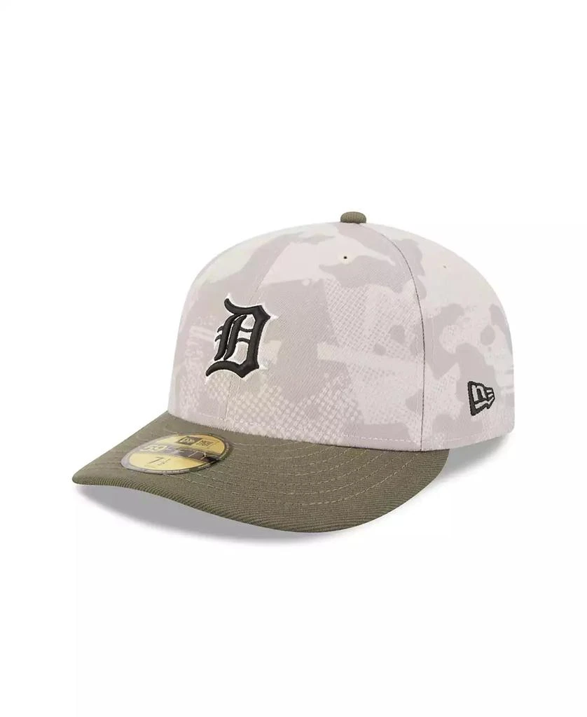 New Era Men's Light Beige/Olive Detroit Tigers 2025 Armed Forces Day 59FIFTY Fitted Hat 1
