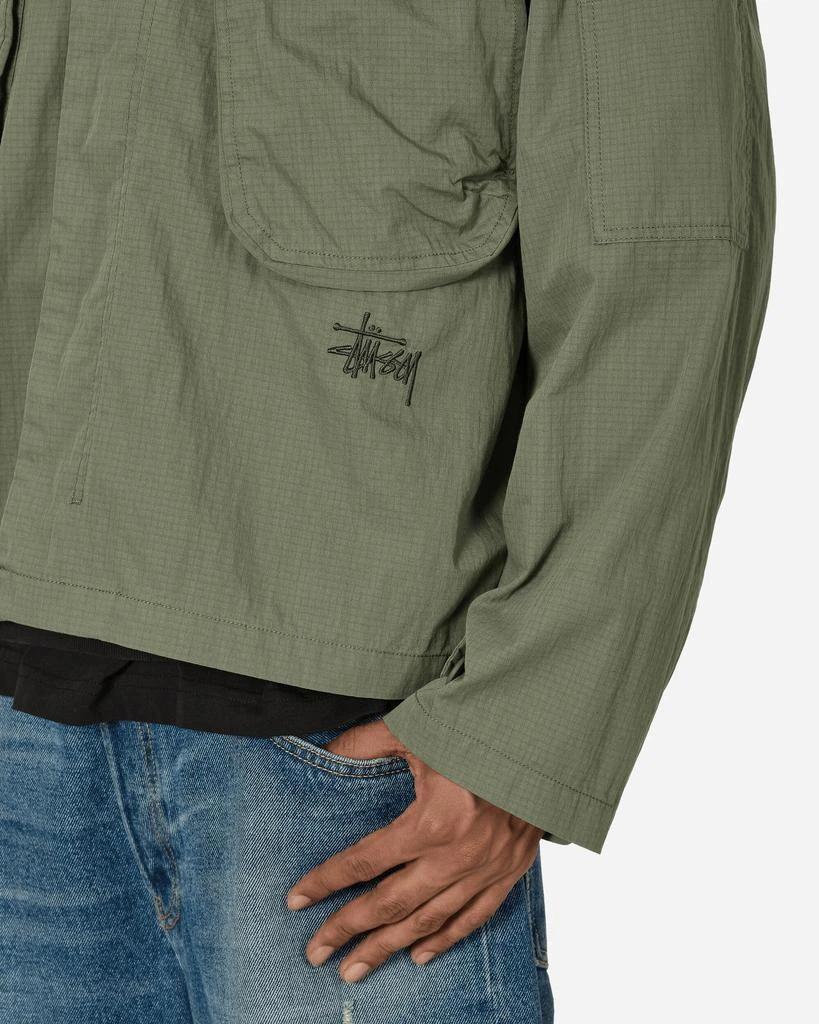 STUSSY Military Longsleeve Overshirt Olive 5