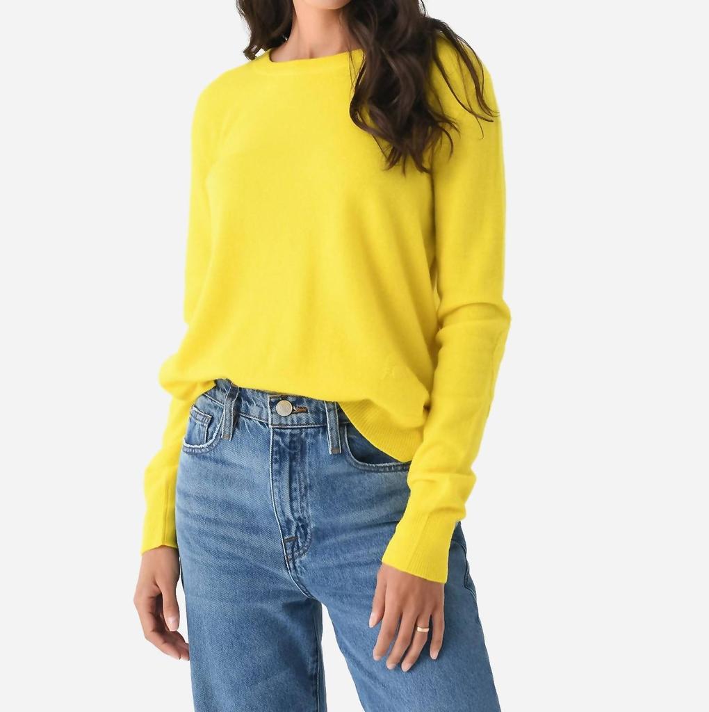 KERRI ROSENTHAL Patchwork Pullover In Lemonade