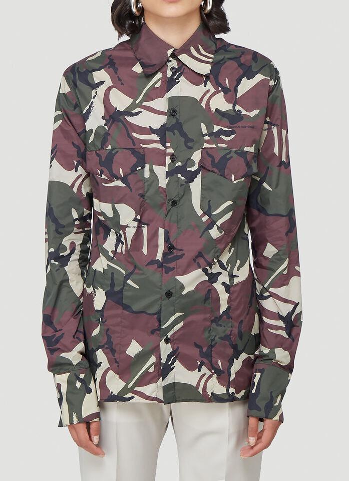 Kwaidan Editions Kwaidan Editions Camouflage Print Shirt