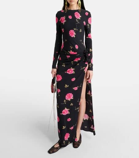 Magda Butrym Embroidered mesh ballet flats 2