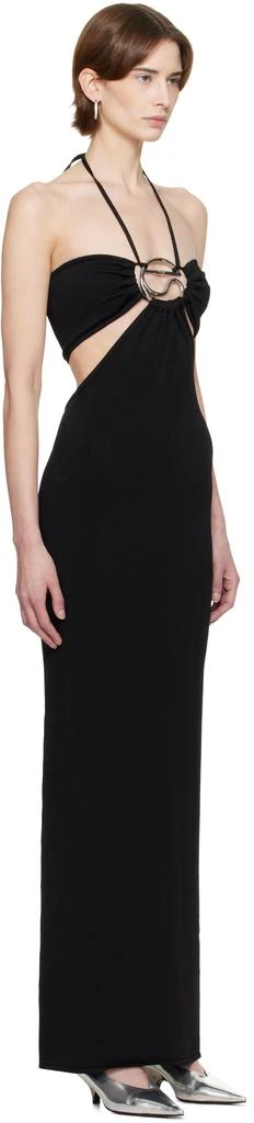 sachin and babi light blue dress Coperni Draped washing-clip Evening Dress | Black